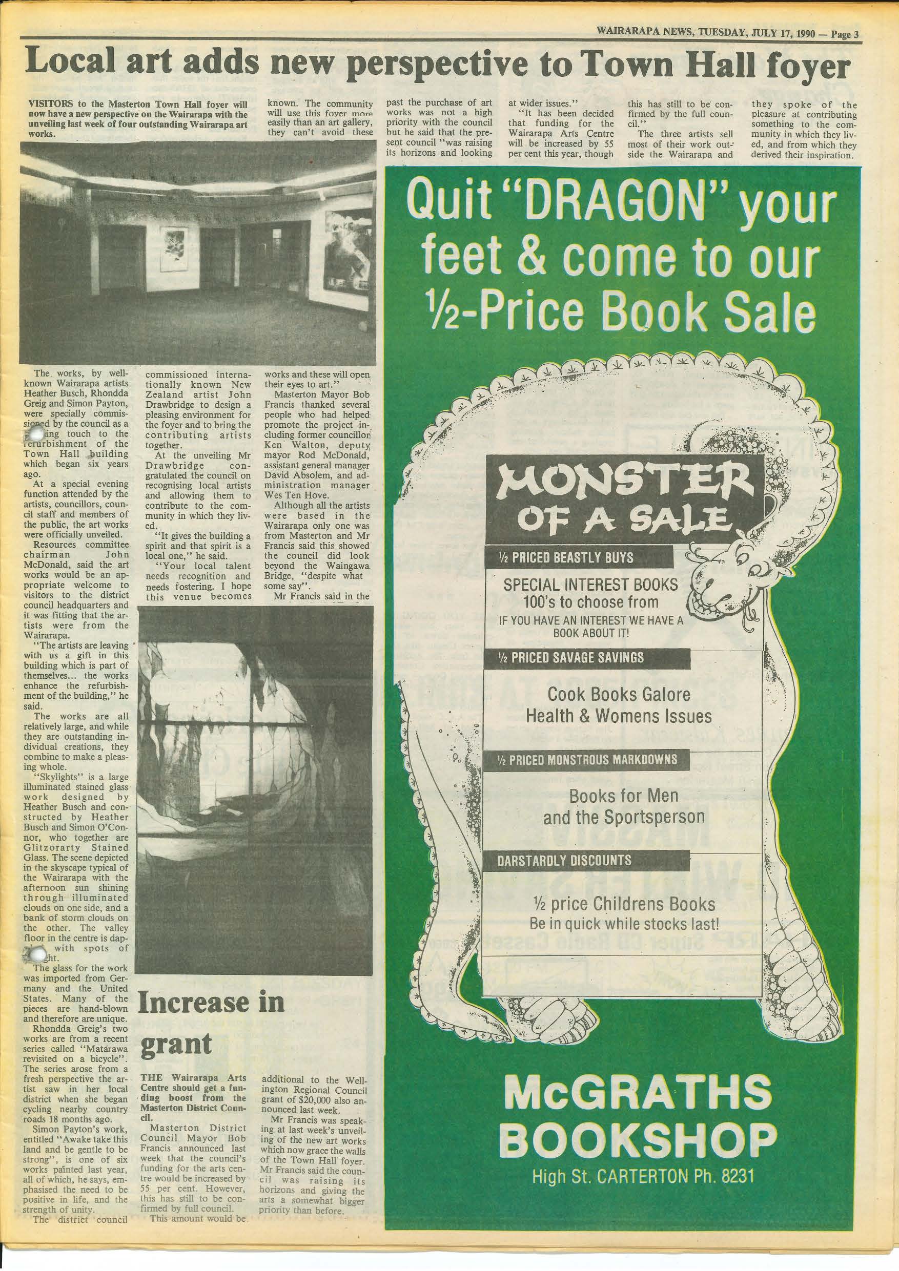 Wairarapa News Article